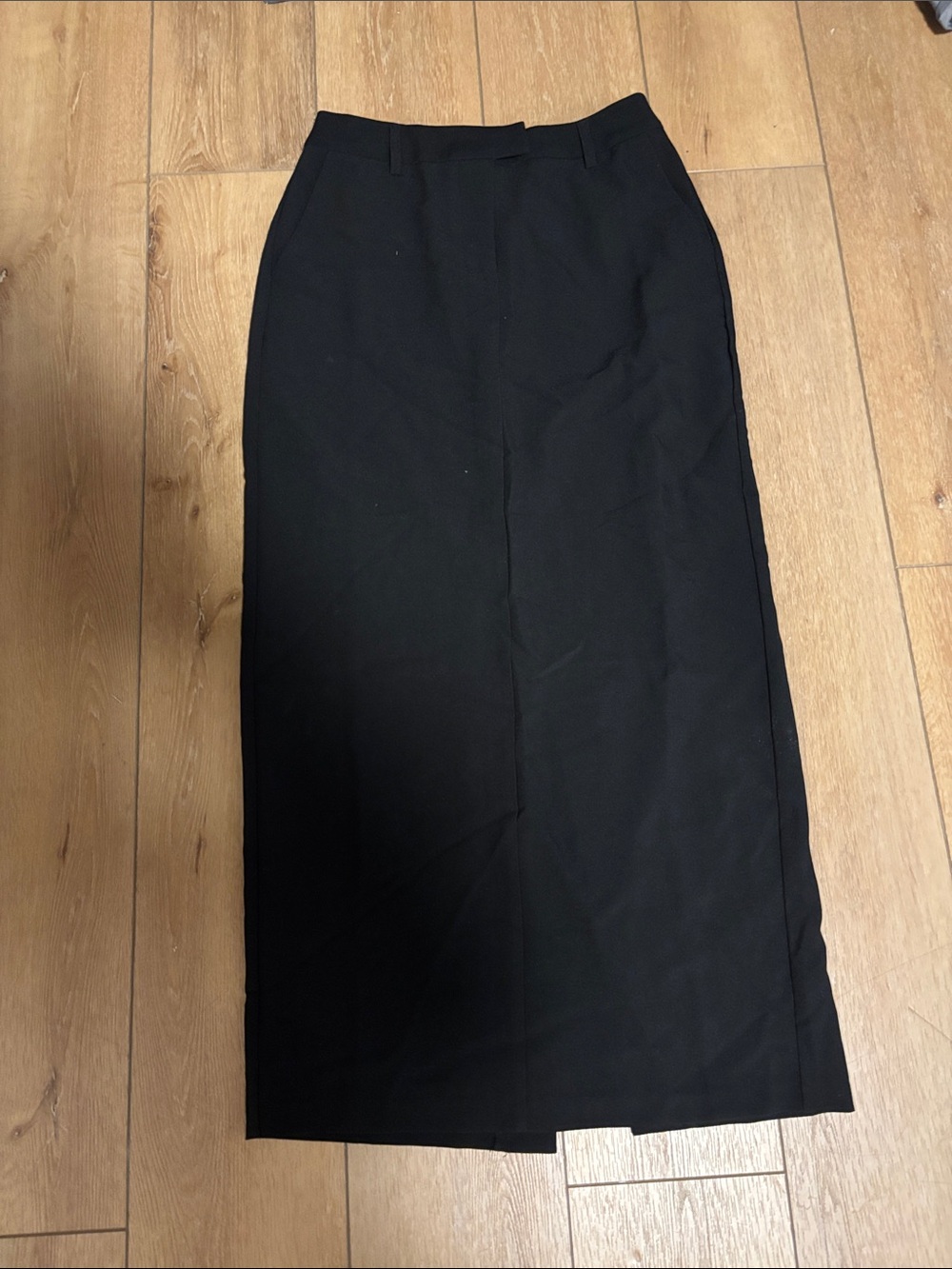 Classic Black Maxi Skirt - Tailored Women’s Straight Skirt
